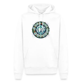 Vierge - Sweat à capuche Premium bio Homme - blanc - Devant - Nico (187cm)