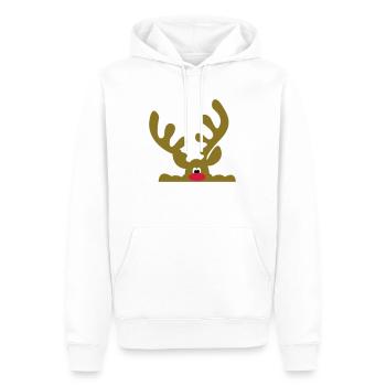 Lustige Geschenke zu Weihnachten - Männer Premium Bio Hoodie - Weiß - Vorne - Nico (187cm)