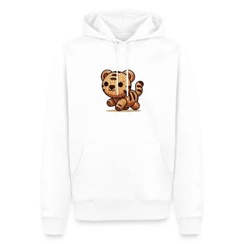holz tiger - Männer Premium Bio Hoodie - Weiß - Vorne - Nico (187cm)