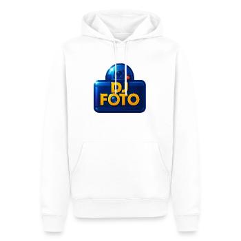 DJ Photo logo Star theme - Men’s Premium Organic Hoodie - white - Front - Nico (187cm)