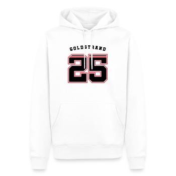 Goldstrand 2025 Trikot - Männer Premium Bio Hoodie - Weiß - Vorne - Nico (187cm)