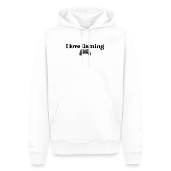 I Love Gaming - Männer Premium Bio Hoodie - Weiß - Vorne - Nico (187cm)