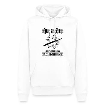 Querflöte - Männer Premium Bio Hoodie - Weiß - Vorne - Nico (187cm)