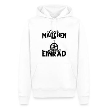 Coole Mädchen fahren Einrad - Männer Premium Bio Hoodie - Weiß - Vorne - Nico (187cm)