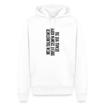 Dalmatiner - Männer Premium Bio Hoodie - Weiß - Vorne - Nico (187cm)