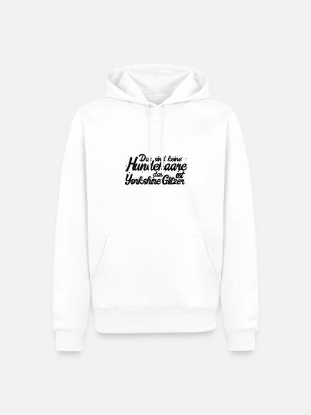 Yorkshire Terrier - Männer Premium Bio Hoodie - Weiß