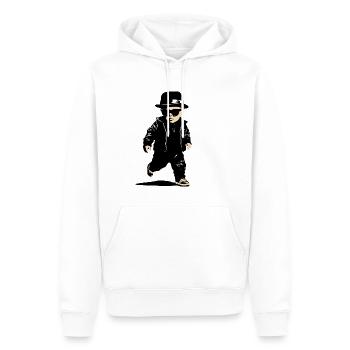 Das Gangster-Baby - Männer Premium Bio Hoodie - Weiß - Vorne - Nico (187cm)