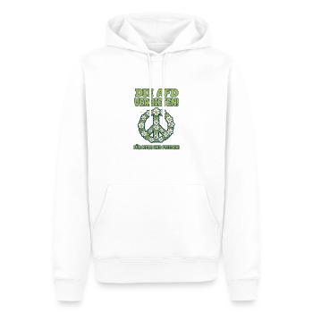 AfD verbieten für Liebe und Frieden - Gegen Nazis - Männer Premium Bio Hoodie - Weiß - Vorne - Nico (187cm)