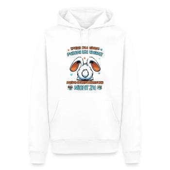 Ostern Osterhase von hinten Ostereier suchen Hasen - Männer Premium Bio Hoodie - Weiß - Vorne - Nico (187cm)
