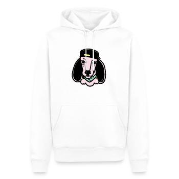 Dackel Trendy Hund Geschenk Wiener Dog - Männer Premium Bio Hoodie - Weiß - Vorne - Nico (187cm)