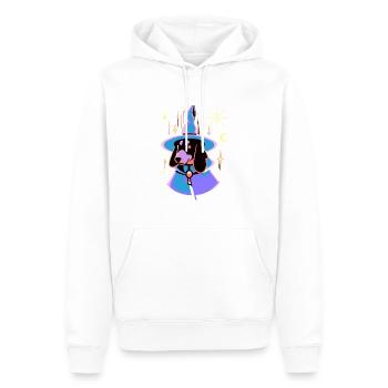Teckel Magique Tarot Chien Cadeau Wiener Chien - Sweat à capuche Premium bio Homme - blanc - Devant - Nico (187cm)