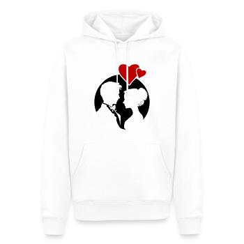 Ehepaar Hochzeit Silhouette - Männer Premium Bio Hoodie - Weiß - Vorne - Nico (187cm)
