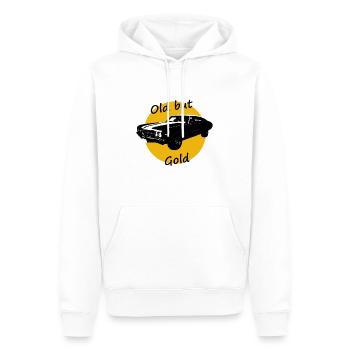 Oldtimer, Old but Gold - Männer Premium Bio Hoodie - Weiß - Vorne - Nico (187cm)