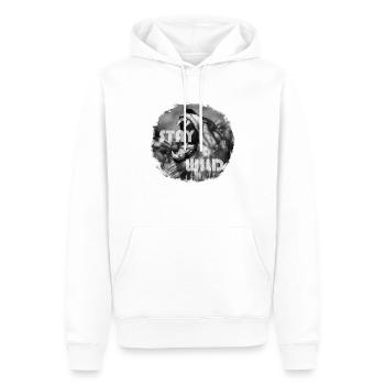 StayWild - Männer Premium Bio Hoodie - Weiß - Vorne - Nico (187cm)