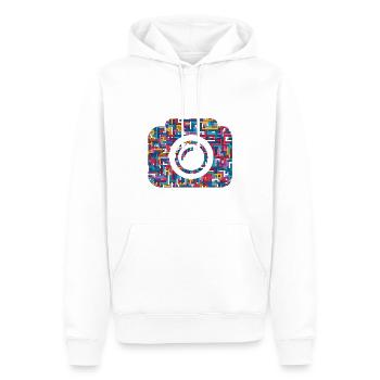 Kamera Fotokamera Linse - Männer Premium Bio Hoodie - Weiß - Vorne - Nico (187cm)