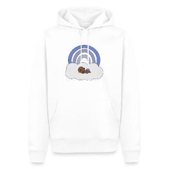 Bébé arc-en-ciel - Sweat à capuche Premium bio Homme - blanc - Devant - Nico (187cm)