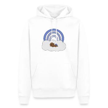 Bébé arc-en-ciel - Sweat à capuche Premium bio Homme - blanc - Devant - Nico (187cm)