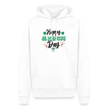 Happy St Patricks Day - Men’s Premium Organic Hoodie - white - Front - Nico (187cm)