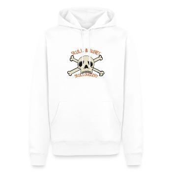Magouille crânienne - Sweat à capuche Premium bio Homme - blanc - Devant - Nico (187cm)