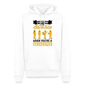 Imkerei Imkerkurs Imkerverein Honig Biene Imker - Männer Premium Bio Hoodie - Weiß - Vorne - Nico (187cm)