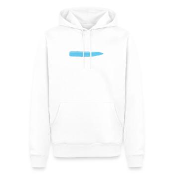 Paint stroke blue blob paint splatter painter gift - Men’s Premium Organic Hoodie - white - Front - Nico (187cm)
