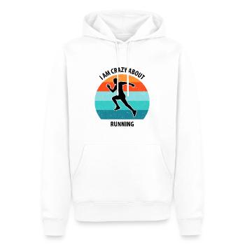Floorball Floorball Hockey sur gazon Hockey en salle - Sweat à capuche Premium bio Homme - blanc - Devant - Nico (187cm)