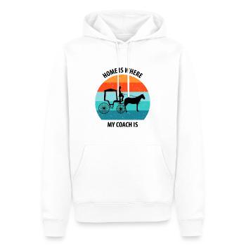 Kutscher Kutsche Pferdekutscher Kutschieren - Männer Premium Bio Hoodie - Weiß - Vorne - Nico (187cm)