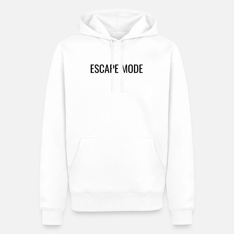 Mode d’évasion - Sweat à capuche Premium bio Homme - blanc