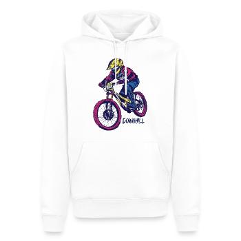 Descente - Sweat à capuche Premium bio Homme - blanc - Devant - Nico (187cm)