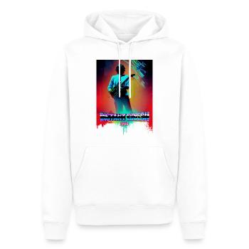 Fels - Männer Premium Bio Hoodie - Weiß - Vorne - Nico (187cm)
