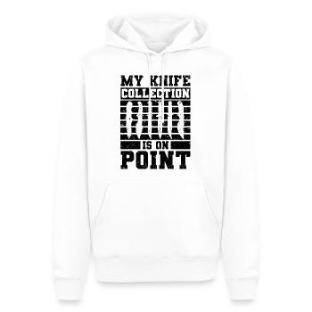 Messer Sammeln Messersammler Armeemesser Geschenke - Männer Premium Bio Hoodie - Weiß - Vorne - Nico (187cm)