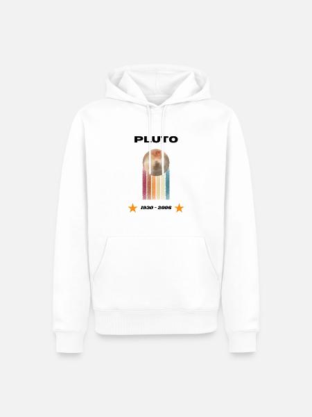 Pluto Never Forget 1930-2006 - Men’s Premium Organic Hoodie - white