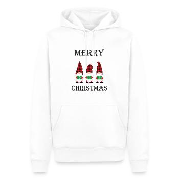 Merry Christna's Gnome HO HO HO - Men’s Premium Organic Hoodie - white - Front - Nico (187cm)