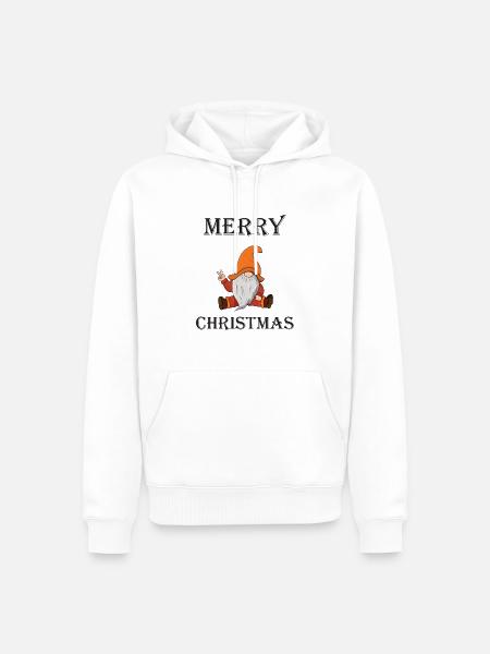 Merry Christmas Gnome - Men’s Premium Organic Hoodie - white