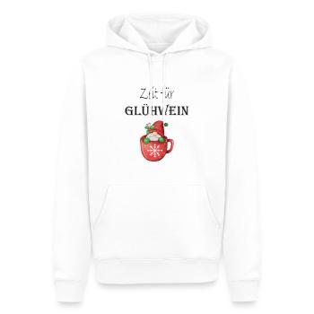 Zeit für Glühwein Wichtel - Männer Premium Bio Hoodie - Weiß - Vorne - Nico (187cm)