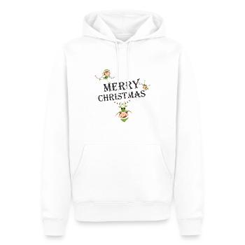 Merry Christmas Elves - Men’s Premium Organic Hoodie - white - Front - Nico (187cm)