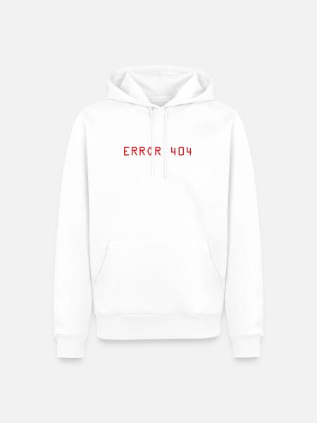 Error 404 computer - Men’s Premium Organic Hoodie - white