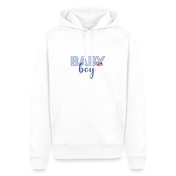 Bébé - Sweat à capuche Premium bio Homme - blanc - Devant - Nico (187cm)