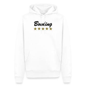 Bowling - Männer Premium Bio Hoodie - Weiß - Vorne - Nico (187cm)