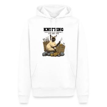 Tricot - Sweat à capuche Premium bio Homme - blanc - Devant - Nico (187cm)