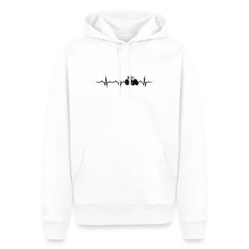 Landwirt Bauer Farmer - Männer Premium Bio Hoodie - Weiß - Vorne - Nico (187cm)