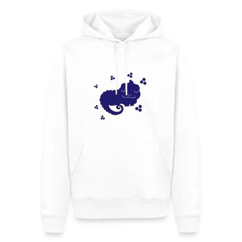 Salamandre - Animal amphibien - Sweat à capuche Premium bio Homme - blanc - Devant - Nico (187cm)