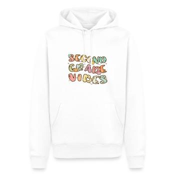 Second Grade Vibes - Zurück zur Schule - Männer Premium Bio Hoodie - Weiß - Vorne - Nico (187cm)