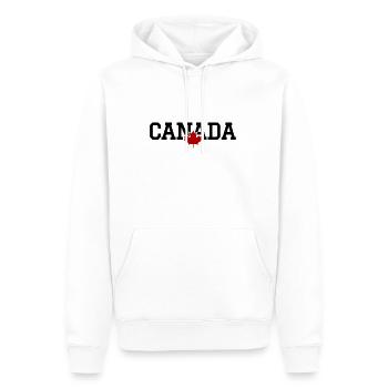 CANADA - Feuille d'érable - Sweat à capuche Premium bio Homme - blanc - Devant - Nico (187cm)