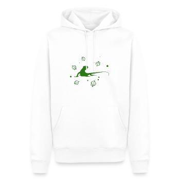 Salamandre - Animal amphibien - Sweat à capuche Premium bio Homme - blanc - Devant - Nico (187cm)