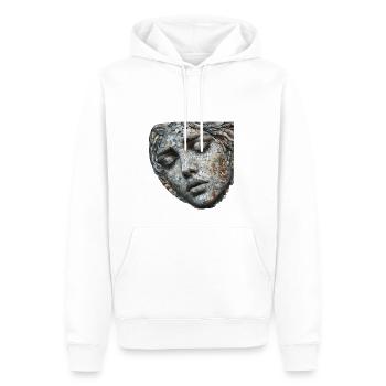 Frau aus Mosaik - Männer Premium Bio Hoodie - Weiß - Vorne - Nico (187cm)