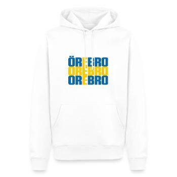 Örebro Suède Drapeau - Sweat à capuche Premium bio Homme - blanc - Devant - Nico (187cm)