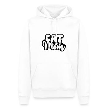 KATZEN MAMA KATER MAMI MUTTI LUSTIG SPRÜCHE MOTIVE - Männer Premium Bio Hoodie - Weiß - Vorne - Nico (187cm)