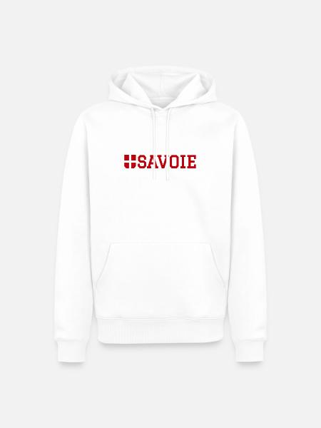 Savoy flag - Men’s Premium Organic Hoodie - white