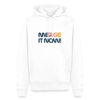 Fusionnez-le maintenant - Programmeur drôle - Sweat à capuche Premium bio Homme - blanc - Devant - Nico (187cm)